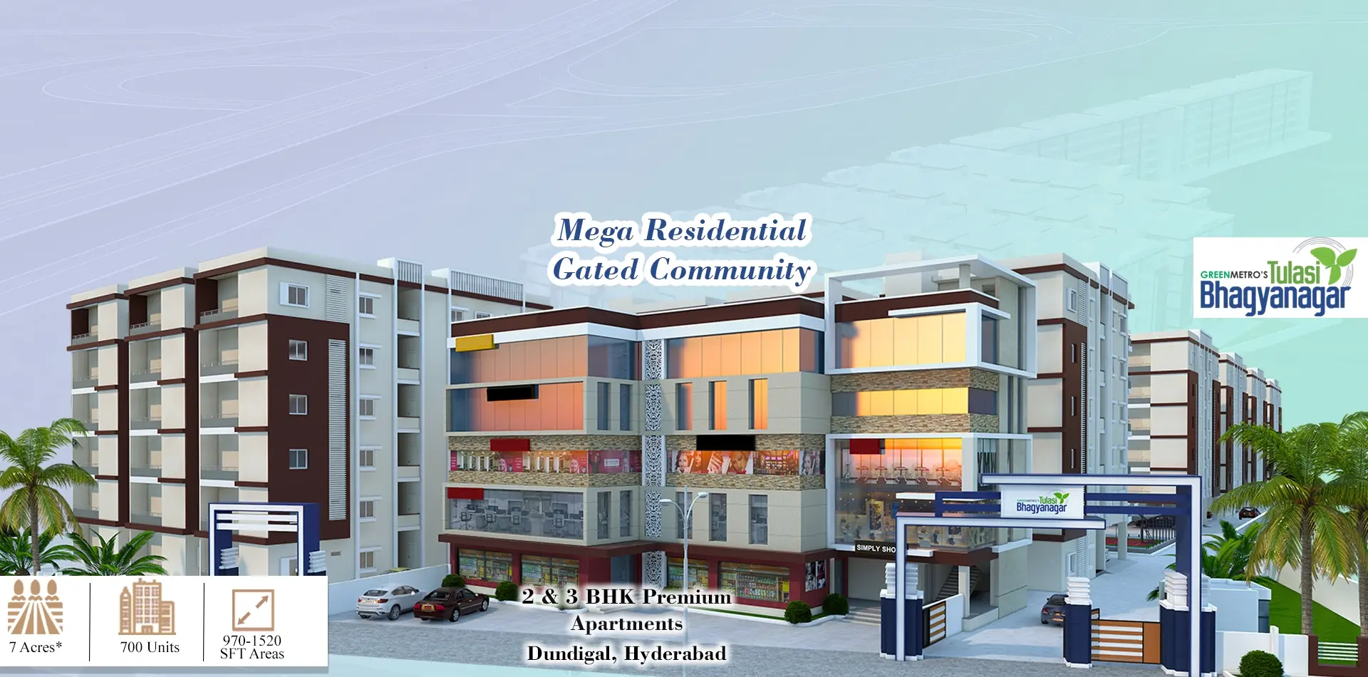 GreenMetro's Tulasi Bhagyaagar, Premium Apartments in Dundigal